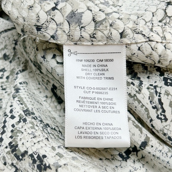 Equipment Femme Women's Classic Sandwashed Crepe De Chine Silk Slim Size S - Picture 10 of 12